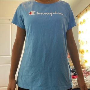 Blue champion shirt